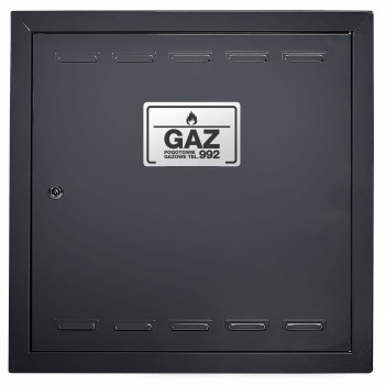 Drzwiczki gazowe 90x90 antracyt matowe 