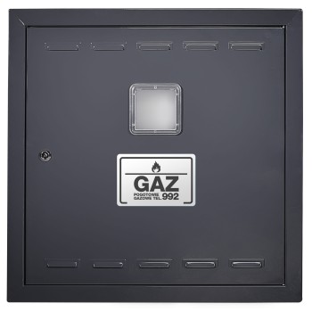 Drzwiczki gazowe 60x70 grafitowe z okienkiem