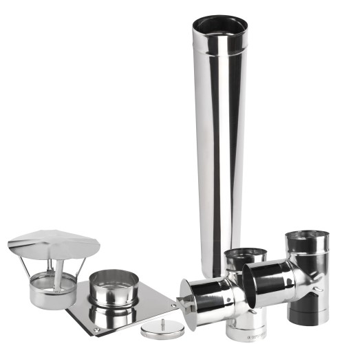 Wkład kominowy jednościenny KJ fi 100 1 mb kwasoodporny