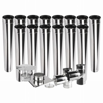 Wkład kominowy jednościenny KJ fi 250 14 mb kwasoodporny