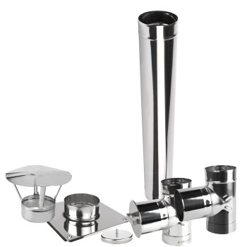 Wkład kominowy jednościenny KJ fi 250 1 mb kwasoodporny