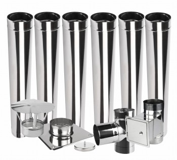 Wkład kominowy jednościenny KJ2 fi 180 6 mb kwasoodporny 