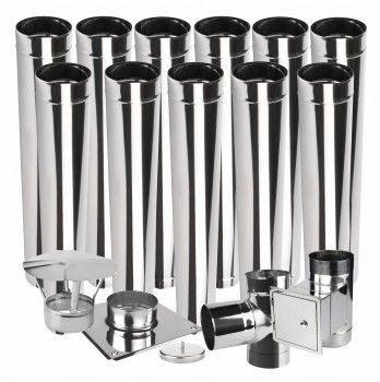 Wkład kominowy jednościenny KJ2 fi 220 11 mb kwasoodporny  