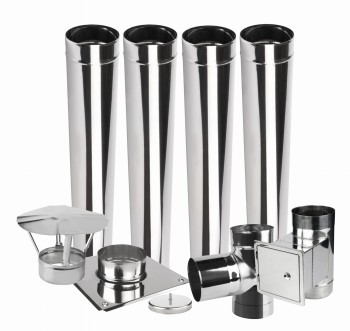 Wkład kominowy jednościenny KJ2 fi 300 4 mb kwasoodporny  