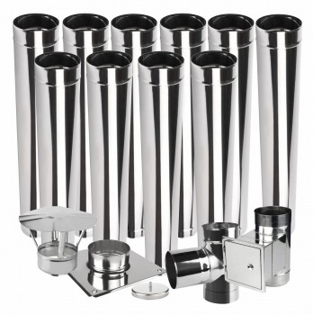 Wkład kominowy jednościenny KJ2 fi 300 10 mb kwasoodporny