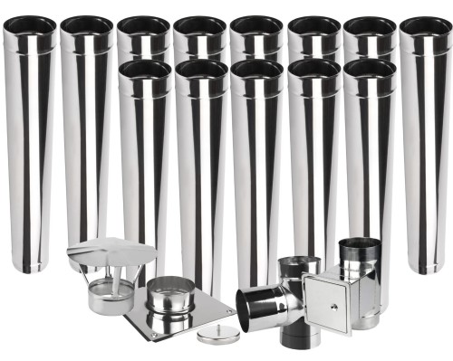 Wkład kominowy jednościenny KJ2 fi 400 13 mb kwasoodporny