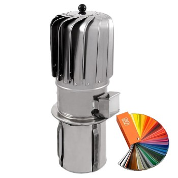 Turbowent Tulipan hybrydowy Darco fi 150 podstawa wciskana malowana RAL TH150ML-T-P