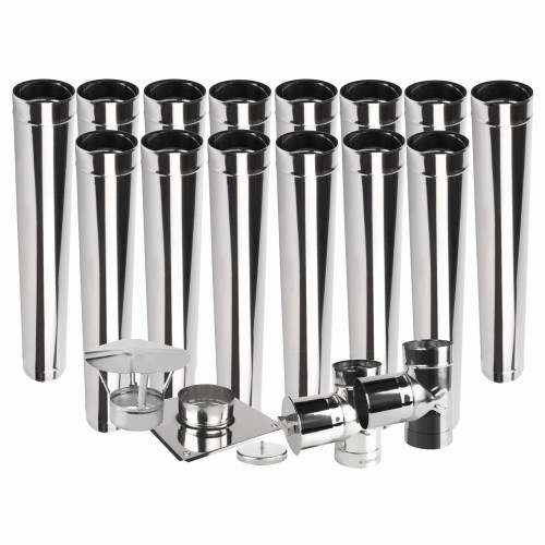 Wkład kominowy jednościenny KŻJ fi 300 14 mb żaroodporny