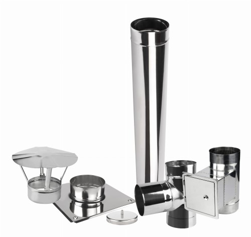 Wkład kominowy jednościenny KŻJ2 fi 100 1 mb żaroodporny