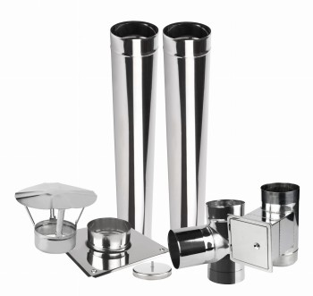 Wkład kominowy jednościenny KŻJ2 fi 200 2 mb żaroodporny   