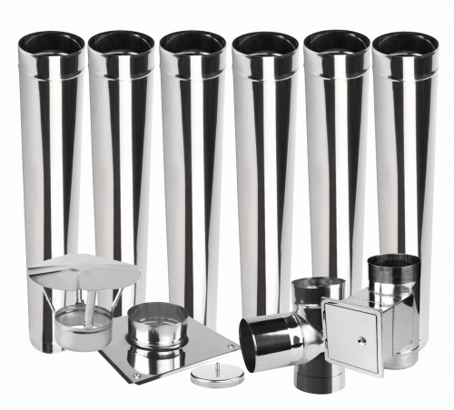 Wkład kominowy jednościenny KŻJ2 fi 100 6 mb żaroodporny