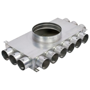 Rozdzielacz rurowy dwunasto-króćcowy SK 12x75/160 ocynkowany