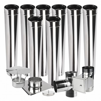 Wkład kominowy jednościenny KŻJ2 fi 110 8 mb żaroodporny  