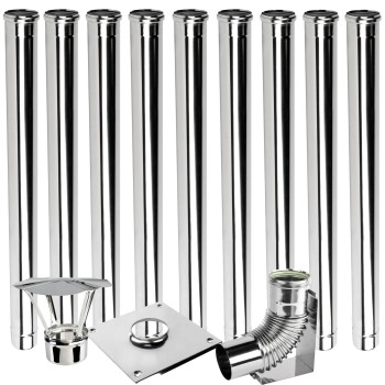 Wkład kominowy kondensacyjny fi 80 9 m kwasoodporny