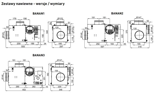 Aparat nawiewny / Turbina kominkowa Darco BANAN3