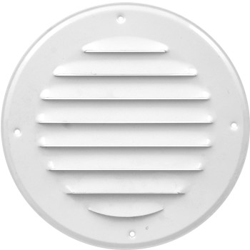 Kratka wentylacyjna fi 100 biała skośna