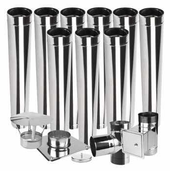 Wkład kominowy jednościenny KŻJ2 fi 220 9 mb żaroodporny  