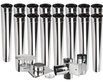 Wkład kominowy jednościenny KŻJ2 fi 180 15 mb żaroodporny  