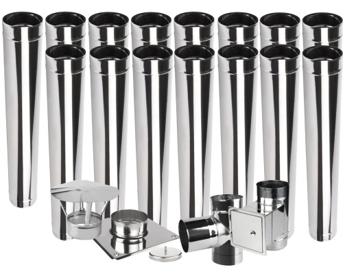 Wkład kominowy jednościenny KŻJ2 fi 200 15 mb żaroodporny