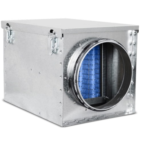 Filtr kanałowy antysmogowy z filtrem wstępnym z aktywnym węglem Alnor MOCarz-CA-250