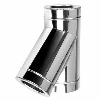 Trójnik kominowy izolowany 45° fi 100 kwasoodporny