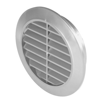 Kratka wentylacyjna Classic T44ss fi 90 satyna skośna z siatką