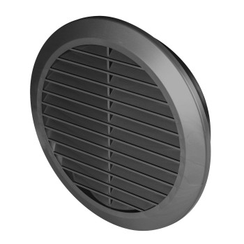 Kratka wentylacyjna Classic T36gr fi 100-150 grafit skośna z siatką