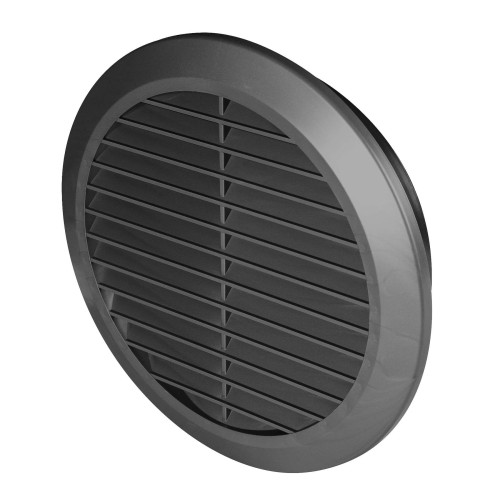 Kratka wentylacyjna Classic T36gr fi 100-150 grafit skośna z siatką