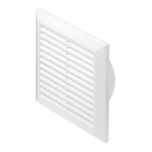 Kratka wentylacyjna 17x17 fi 100 biała skośna Classic T61gr
