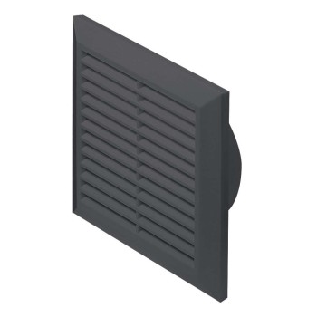 Kratka wentylacyjna 17x17 fi 100 grafit skośna Classic T61gr