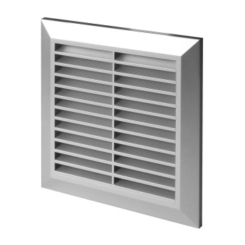 Kratka wentylacyjna 17x17 fi 100 satynowa skośna Classic T61ss