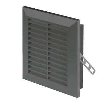 Kratka wentylacyjna 11x14 grafit  skośna Classic T48gr