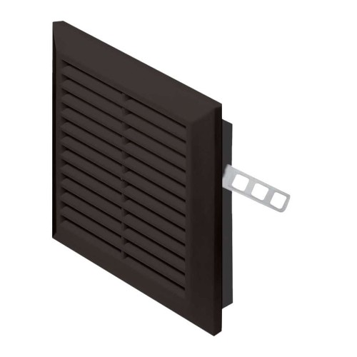 Kratka wentylacyjna 14x14 czarna skośna Classic T40cz