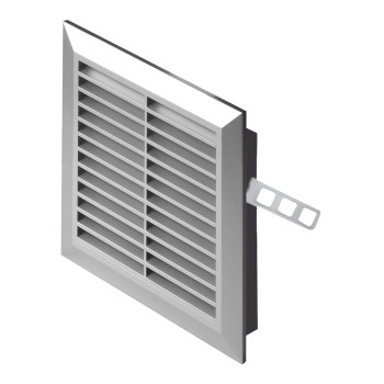Kratka wentylacyjna 14x14 satynowa skośna Classic T40ss