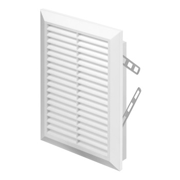Kratka wentylacyjna 14x21 biała skośna Classic T26
