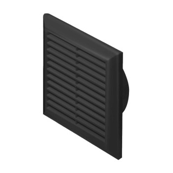 Kratka wentylacyjna 17x17 fi 125 grafit skośna Classic T83gr