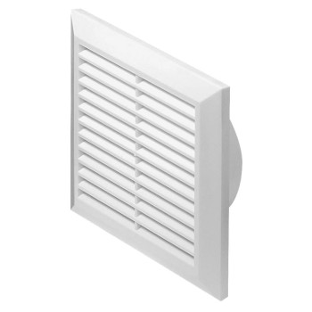 Kratka wentylacyjna 17x17 fi 125 biała skośna Classic T83
