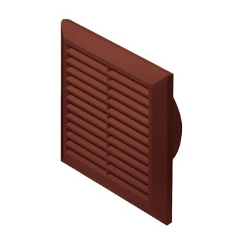 Kratka wentylacyjna 20x20 fi 150 brązowa skośna Classic T27br