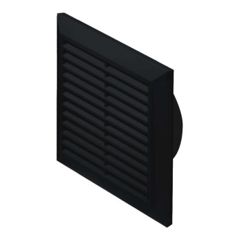 Kratka wentylacyjna 20x20 fi 150 czarny skośna Classic T27cz