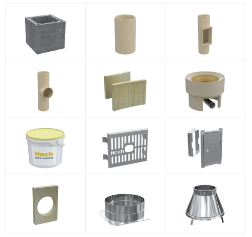 Komin ceramiczny HOCH UNIWERSAL S fi 250 9,33 mb