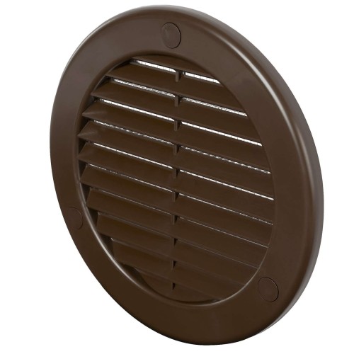 Kratka wentylacyjna TRU14br fi 100 brązowa skośna