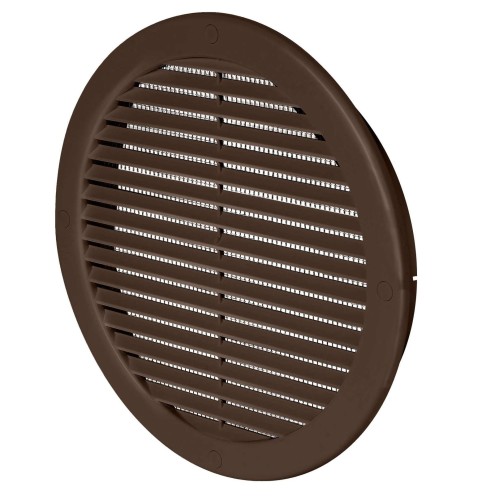 Kratka wentylacyjna TRU18Kbr fi 150 brązowa skośna