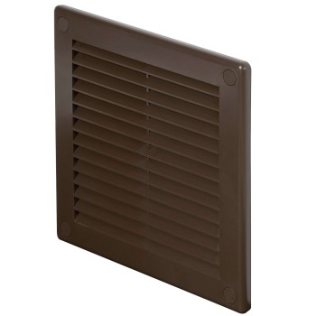 Kratka wentylacyjna TRU2br 15x15 brązowa skośna