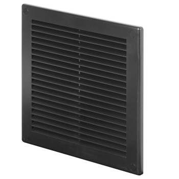 Kratka wentylacyjna TRU6cz 20x20 czarna skośna