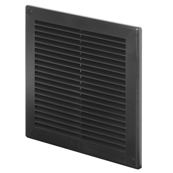 Kratka wentylacyjna TRU8cz 25x25 czarna skośna