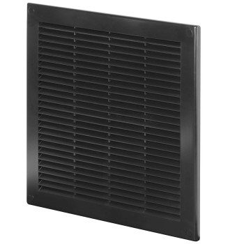 Kratka wentylacyjna TRU10cz 30x30 czarna skośna