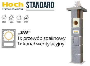 Komin ceramiczny HOCH Standard SW fi 200 7,33 m 