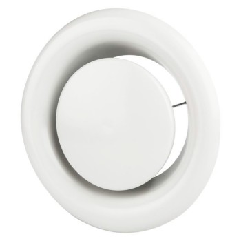 Anemostat wywiewny z ramką fi 200 biały AMV