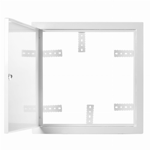 Drzwiczki rewizyjne prądowe 70x70 białe zamek trójkątny