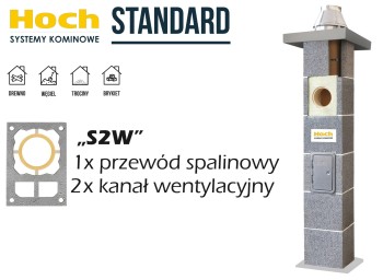 Komin ceramiczny HOCH Standard S2W fi 180 5 m  